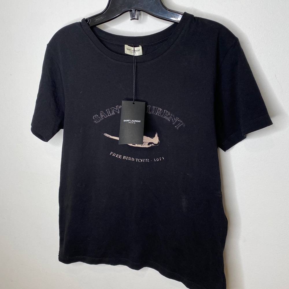 Authentic Saint Laurent ‘Free Bird Tour’ Tee - Picture 6 of 14